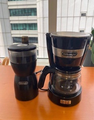 DeLonghi Coffee Maker and Bean Grinder