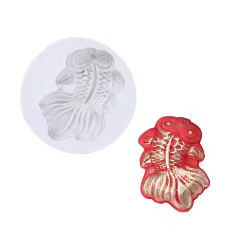 Fancy Carp Silicone Baking Mold Food Safe Non Stick Odorless Eco Friendly for Fondant Chocolate Cake