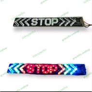 Running arrow turn signal brake light