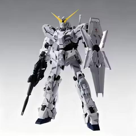 MGEX 1/100 Unicorn Triple Shield Ver No Cage No Light Assembly Model Kit Action Figures Antenna Repa