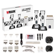 WMARK NG-8638 Three-in-One Haircutting Clippers Set - Rechargeable Haircutting Device - Zinc Alloy B