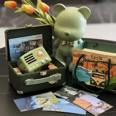 MUZEN Little Prince OTR-X Archimedes WiFi Speaker FM Radio Retro Green Bluetooth Wireless Kirsite Me