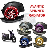 EGO AVANTIZ RADIATOR SPINNER CNC ALLOY KIPAS PURPLE BLUE SILVER GOLD RED PNP