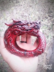 gelang akar bahar merah naga tersakiti super jumbo