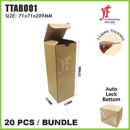 Tuck Top Auto Bottom Box (20pcs) 71x71x209mm