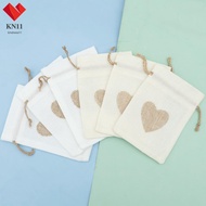 30PCS Polyester Burlap Bag with Hangtag Twine Burlap Sack with Dual Drawstring Present Pouch for Fes