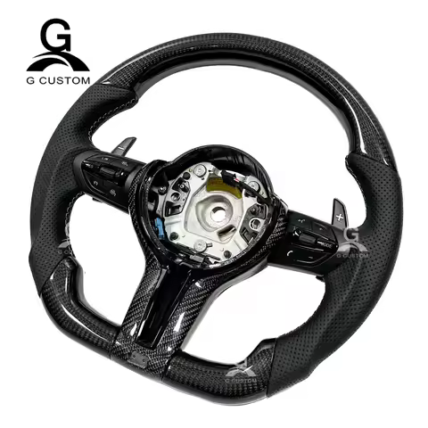 Carbon Fiber Leather M Sport Steering Wheel for F40 M135i F87 M2 F80 M3 F82 M4 X3M X4M F85 X5M F86 X