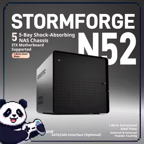 N52 Nas Itx Mini Case Hard Drive Bay3.5* 5 2.5 * 2 Support Sfx Power Itx Motherboard 12cm Fan Slot G