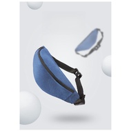 【MG】Beg Pinggang Lelaki Oxford Cloth Waterproof Wear‑Resistant Waist Bag Solid Color Sewing Thread F