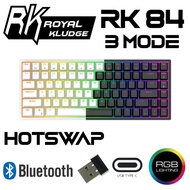 Royal KLUDGE RK84 RGB MECHANICAL KEYBOARD 3-PIN HOTSWAP MODE WIRELESS BLUETOOTH