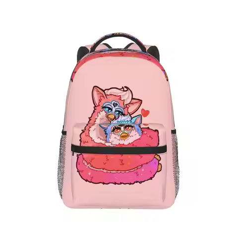 Nightmare Furby Cartoon Robot Toys Backpack Hot Sale Daypack Large Capacity Kids BookBag School Bag 