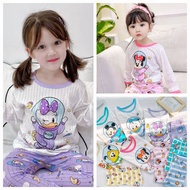1016 Kid Pajamas / Baby Pajamas Girl Boy Fashion Cotton Pajamas Disney Pajamas Baju Tidur