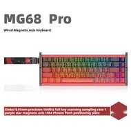 Irok MG68 สวิตช์คีย์บอร์ดแบบกลไกแม่เหล็กสำหรับกีฬาอิเล็กทรอนิกส์ MG68โลหะอลูมิเนียมอัลลอยความแม่นยำ0