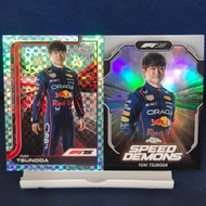 Topps F1 Chrome 2025 - Yuki Tsunoda Aqua Checker Flag /199