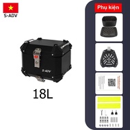 (MGG 10%) mini size 18L SADV aluminum top box for those who like to be neat. Aluminum top box 18L SA