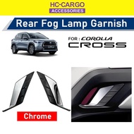 Hc Cargo Toyota Corolla Cross Rear Bumper Reflactor Cover Set Chrome / HYBRID Blue