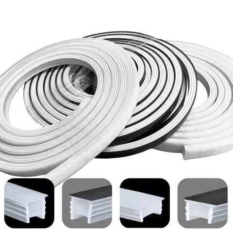 LED Neon Sign Silica Gel Covering Tube Recessed Removeable Flexible Waterproof Silicone For WS2811 W