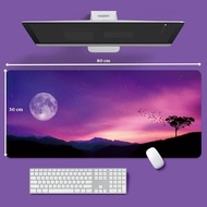 Lót Chuột Phím Tắt Pad Chuột Cỡ Lớn 80x30 Hoạ Tiết Gấu Dâu Lotso In 3D Đẹp May Bo Viền Chắc Chắn - J