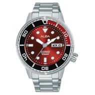 นาฬิกาข้อมือผู้ชาย ALBA AUTOMATIC สไตล์สปอร์ต ขอบหมุนได้ หน้าแดง รุ่น AL4229X1  AL4289X1 ของแท้ ประกันศูนย์ seiko