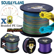 Sougayilang 8X PE Braided Fishing Line (Drag Power 7.6-45.8kg/350M/550M)