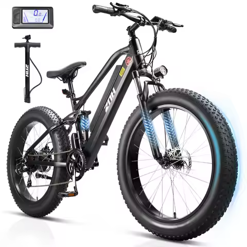 【1 Year Warranty】ZNH Electric Bicycle for Adults,1000W,48V 13Ah Battery, 26MPH Electric Bike, 26*4 I