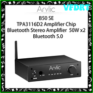 VFDRT Arylic B50 SE บลูทูธสเตอริโอ50W X 2ตัวรับสัญญาณเครื่องขยายเสียง2.1ช่องมินิคลาส D เครื่องขยายเส