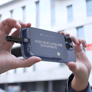 KONYEAD Magnetic USB-C 40Gbps NVMe SSD Enclosure for iPhone 15 Pro Max ProRes,USB to 2280 NVMe PCI-E