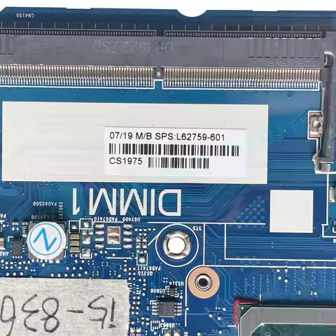 For HP EliteBook 840 G6 850 G6 Laptop Motherboard I5-8265U I5-8365U I7-8550U CPU L62759-601 L62758-6