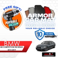 Armor BMW M3 COMPETITION F80 SEDAN 2014-2019 Carpet Kereta Alas Kaki Car Mat Karpet Tebal Foot Mat F