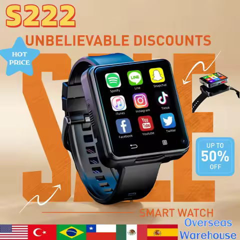 S222 Smart Watch 2.64inch larger Screen 64GB Rom Storage Smartwatch With Dual Camera GPS WIFI Androi