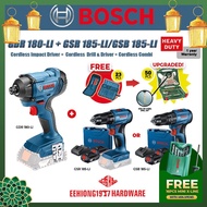 BOSCH 18V GDR 180-LI Cordless Impact Driver GSB 185-LI Cordless Combi GSR 185-LI Cordless Drill & Dr