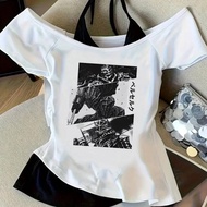 Berserk Crop Top - Harajuku Alternative Gothic Streetwear