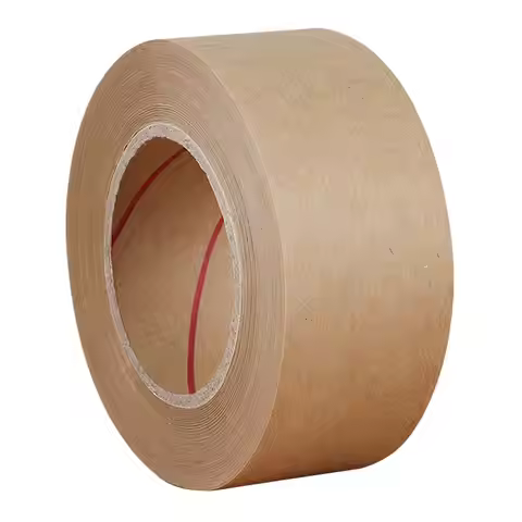 Packing Tape 30M Reinforced Water Activated Gummed Tape Kraft Paper Tap for Writable Strong Adhesive