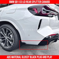 BMW G01 G02 X3 X4 LCI Rear canard rear splitter side skirting X3 accessories