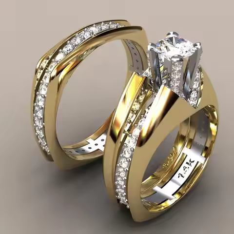 14K gold Peridot Diamond Ring AAA 2 carat Women Wedding Band jewelry Anillos Jewelry Gemstone Bizute
