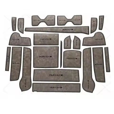 Anti-Slip Gate Slot Cup Mat For Hyundai Mufasa Accessories Door Groove Non-Slip Pad Leather Coaster