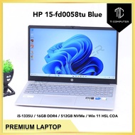 HP 15-fd0058tu Blue Intel i5-1335U 16GB RAM 512GB NVMe SSD Win 11 HSL Refurbished Laptop