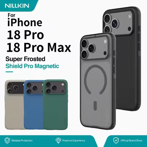 NILLKIN Magnetic Case For iPhone 18 Pro Max Built-in Magnet Shockproof Frosted CA4002