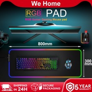 Mouse Pad RGB Gaming Mause Pad Colour LED Lighting 80x30CM Non-Slip Rubber Baseand Anti-Fraying