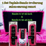 Latest 17-32 and 40 - 43 Inch Led TV Headbands 1 Set of Tablecloths and 2Pcs Rasfur Fur Speaker Cove