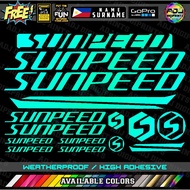 SUNPEED FRAME Decals Stickers More Color