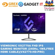 VIEWSONIC VX2779A FHD IPS GAMING MONITOR (240Hz, 1MS,FREE HDMI CABLE)(VX2779-HD-PRO)