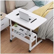 Bedside Desk C-shaped Base Laptop Desk Home Office Deluxe Laptop Computer Mobile Cart Overbed Table with Castors/Table/Stand Mobile Folding Table with Pulley Wheels Side Table Comfortable anniversary