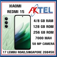 XIAOMI REDMI 15 5G DUAL SIM 256GB GREEN (8GB RAM)//256 GB //GREY///BLACK LOCAL SET