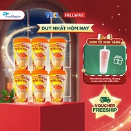 Combo 6 Trà Sữa Trân Châu Hoàng Kim Hillway dạng Ly  - Chuẩn vị Đài Loan size L (Ly 1 gói trà sữa, 1