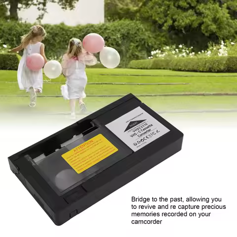 Camcorders Cassette Adapter Cassette Adapter One Key Control Simple Battery Operated Compact for S‑V