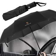 Men Women Umbrella Fully Automatic Reverse Folding Umbrella Windproof For Porsche Paramela Cayenne M