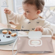 GOGOUP Baby Wipes Dispenser, Resuable Refillable Baby Wipes Holder,  Portable Wipes Dispenser for Hi