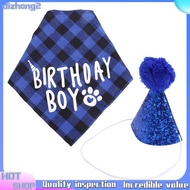 Dog Birthday Party Supplies,Pet Birthday Hat and Boy Doggy Birthday Bandana Set
