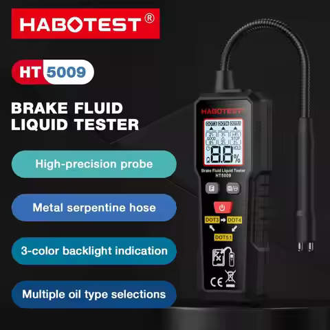 HABOTEST HT5009 Brake Fluid Liquid Tester Brake Oil Detecting Pen High-Precision Automobile Brake Fl